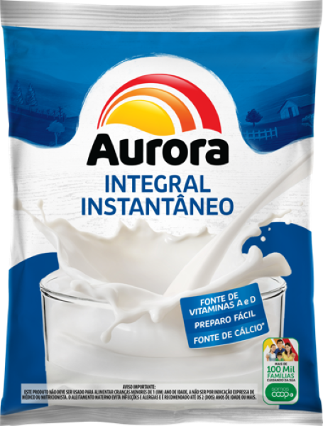 Leite Pó Integral Sachê Aurora 400g