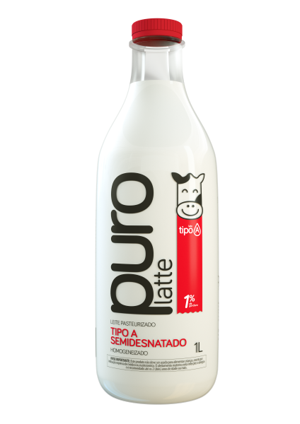 Leite Tipo A Purolatte Semidesnatado 1L