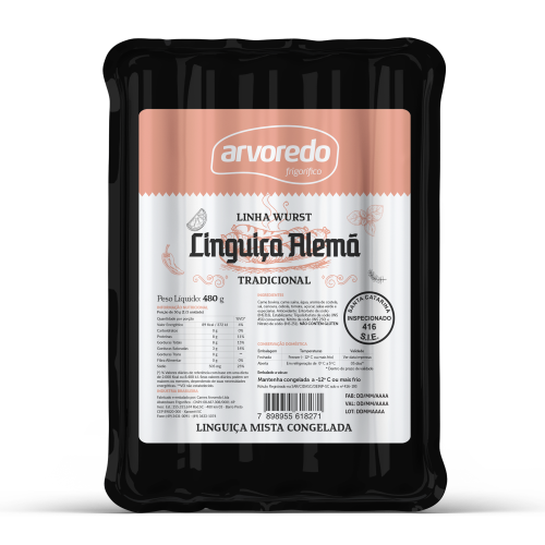 Linguiça Alema Arvoredo 480g