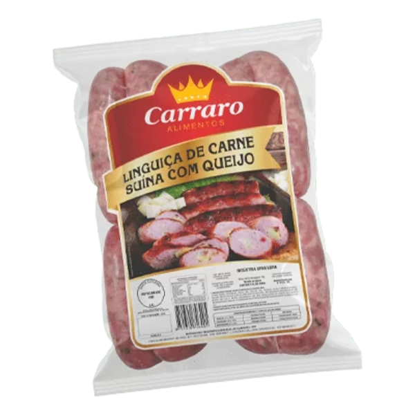 Linguiça Carraro De Suína Com Queijo Kg