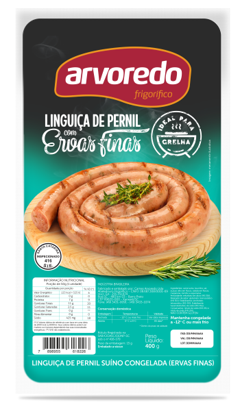 Linguiça Pernil Ervas Resf Arvoredo 480g