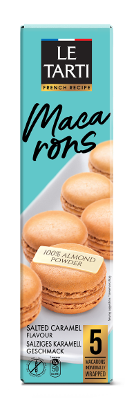 Macarons C/Recheio Caramelo/Sal Le Tarti 60g