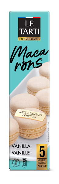 Macarons C/Recheio De Baunilha Le Tarti 60g