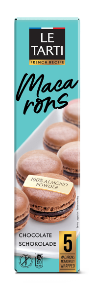 Macarons C/Recheio De Chocolate Le Tarti 60g