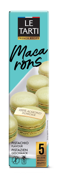 Macarons C/Recheio De Pistache Le Tarti 60g
