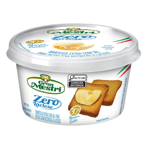 Manteiga Gran Mestri Pote Zero Lactose 200g