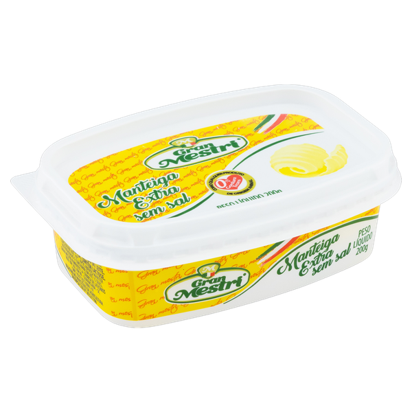 Manteiga Gran Mestri Sem Sal Pote 200g