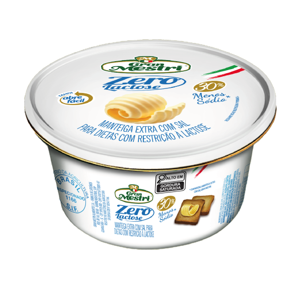 Manteiga Gran Mestri Zero Lactose Lata 200g