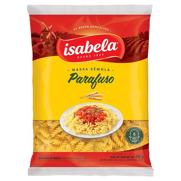Massa Isabela Bom Gosto Parafuso 400g