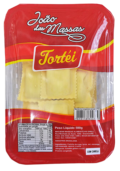 Massa Tortei João Das Massas 500g