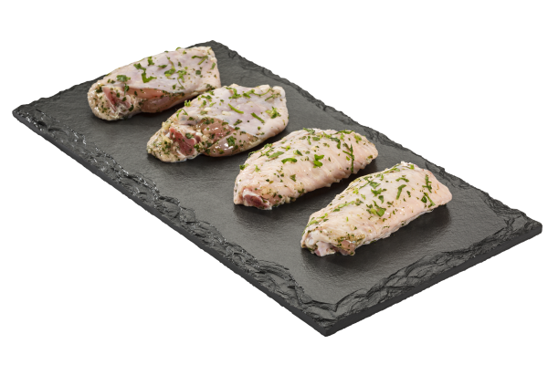 Meio Da Asa De Frango Temperada Brasão (Tulipa)Kg