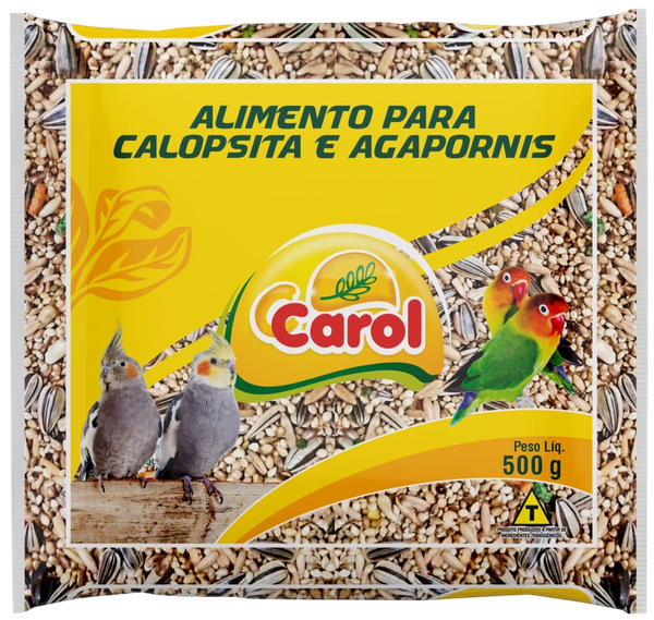 Mistura Para Agapornis ou Calopsita Carol 500g