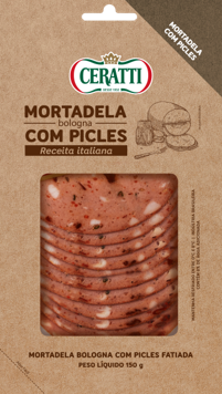 Mortadela Ceratti Bologna Fatiada c/ Picles 150g