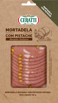 Mortadela Ceratti Bologna Fatiada com Pistache 150g