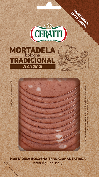 Mortadela Ceratti Bologna Fatiado 150g