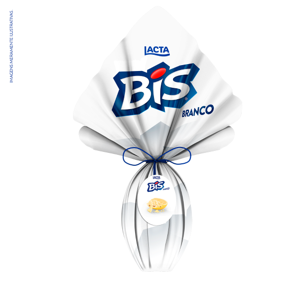 Ovo de Pascoa Bis Branco Lacta 235g