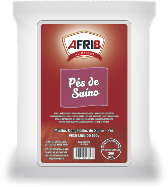 Pé Suíno Congelado Afrib 500g