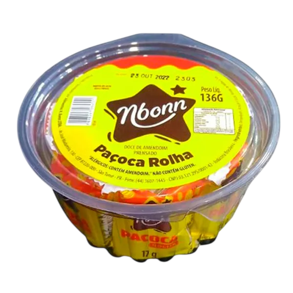 Paçoca Rolha Tradicional Nbonn 136g