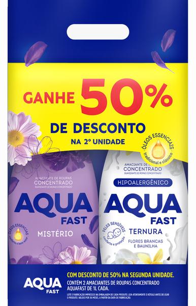 Pack com 2 Amaciantes Concentrado Aquafast