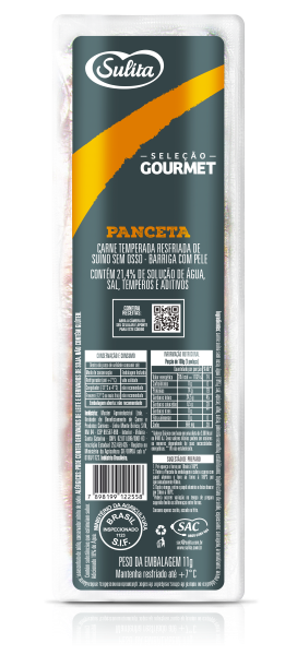 Panceta Suína Tambleada Temperado Sulita Kg