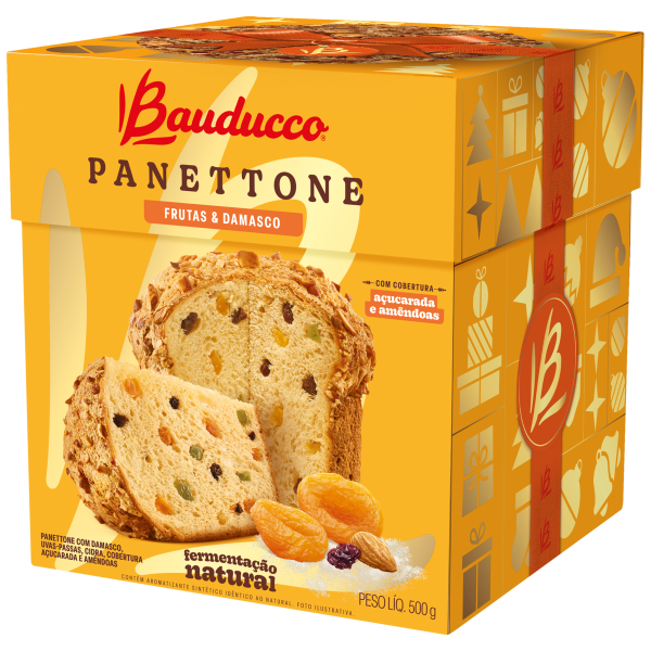 Panettone Speciale Bauducco Frutas e Damasco 500g