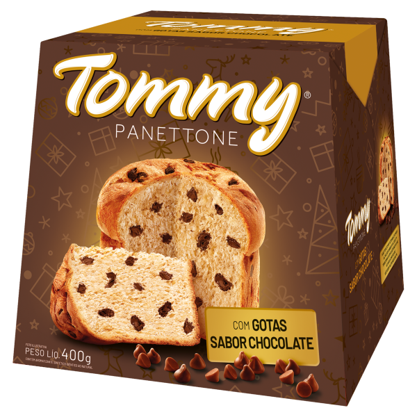Panettone Tommy Gotas Chocolate400g