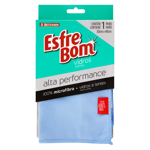 Pano Esfrebom Limpa Vidros Bt 4951