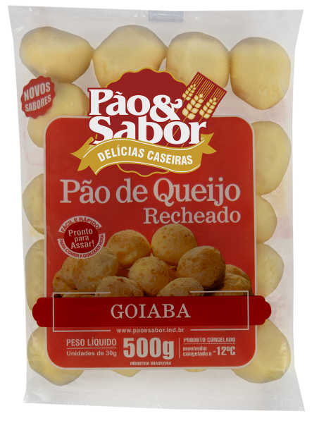 Pao De Queijo Pao e Sabor com recheio de Goiaba 500g