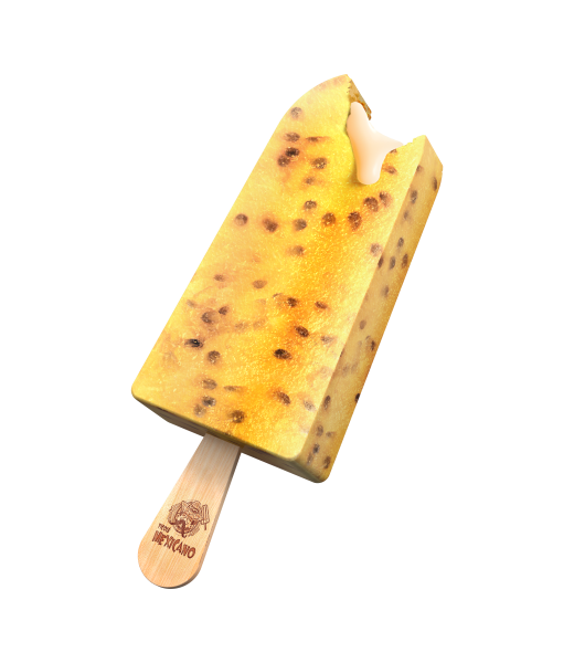 Picolé Cremoso Mexicano Maracujá com Leite