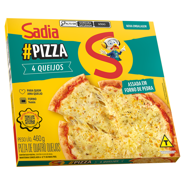 Pizza Sadia 4 Queijos 460gr