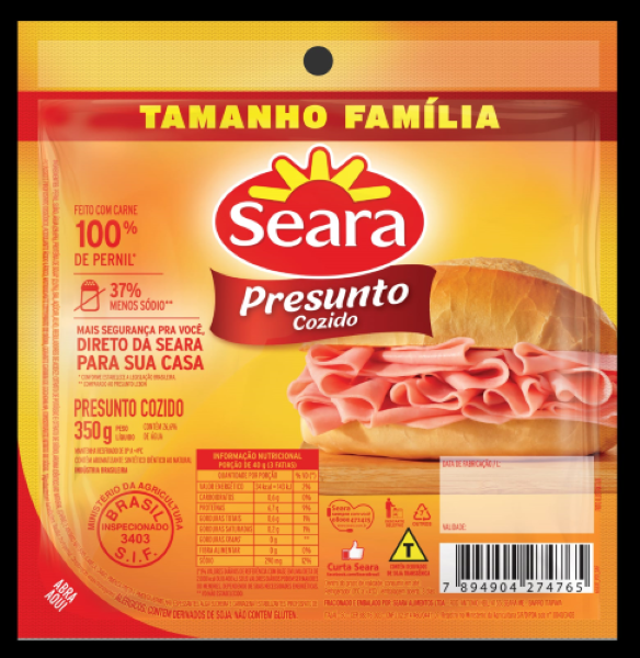 Presunto Seara Fatiado 350g