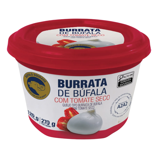 Queijo Bufala Dourado Burrata Tomate Seco 120gr