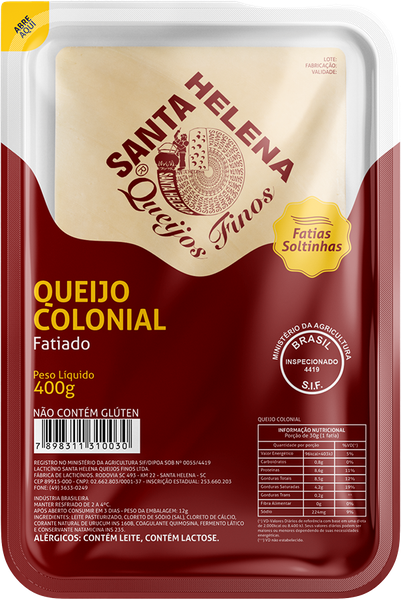 Queijo Colonial Santa Helena Peça Kg