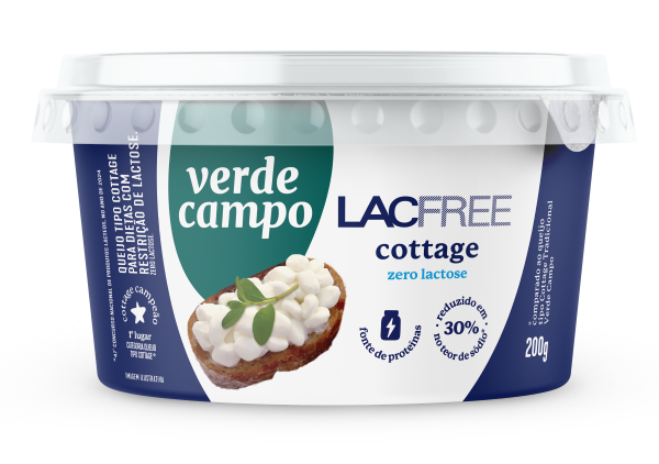 Queijo Cottage Lacfree Verde Campo 200g (Zero Lactose)
