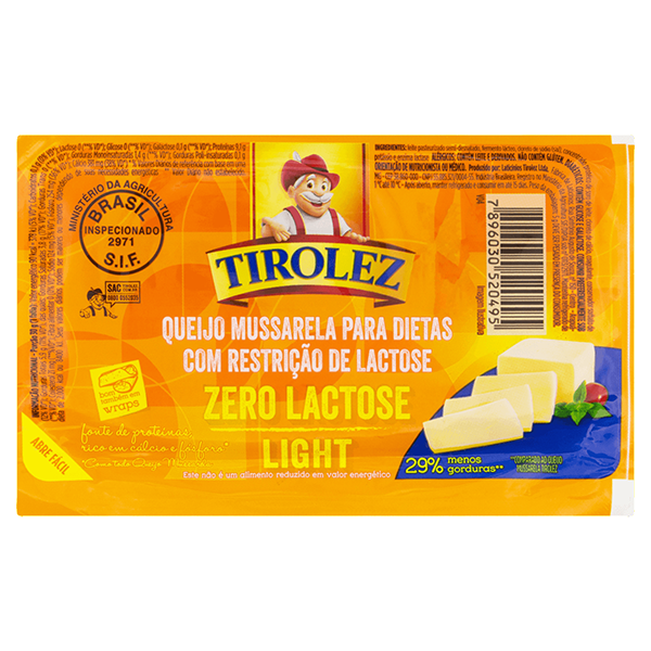 Queijo Mussarela Light Zero Lactose Kg