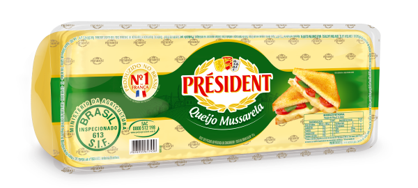Queijo Mussarela President Peça Kg