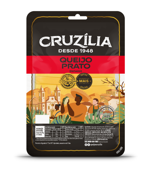 Queijo Prato Cruzilia Fatiado 300g