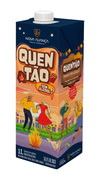 Quentão De Uva Sem Alcool Aliança 1L