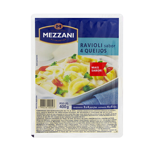 Ravioli De Queijos Zaccaron 400g