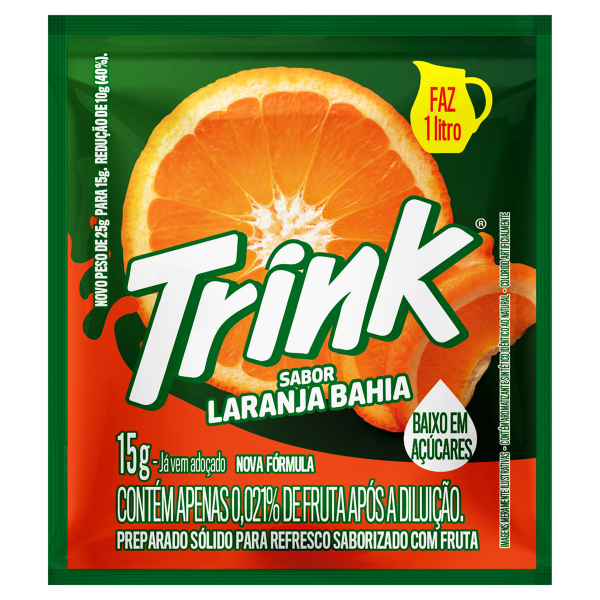 Refresco Trink Laranja Bahia 15g