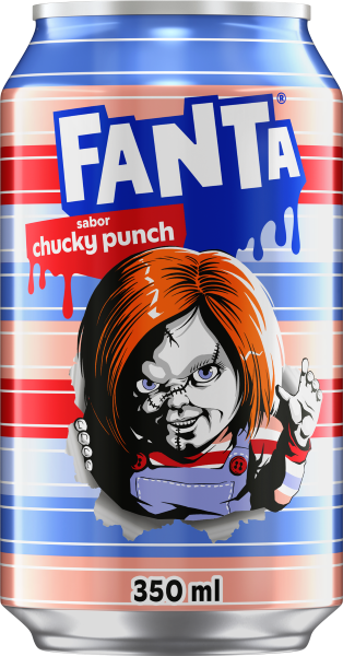 Refrigerante Fanta Mistério - Sabor Chucky Punch Lata 350ml