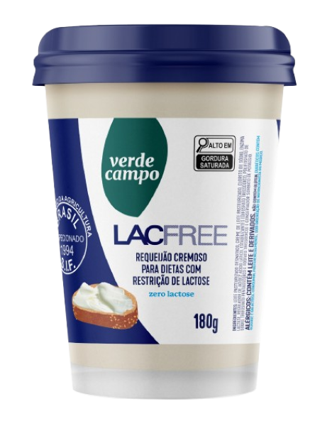 Requeijão Verde Campo Lacfree 180g (Zero Lactose)