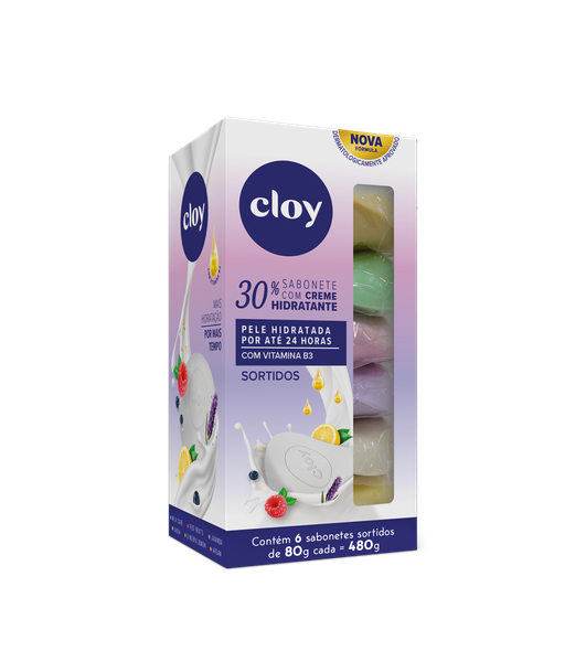 Sabonete Cloy Hidratante Milk Care Leve Mais Pag Menos 06x80g