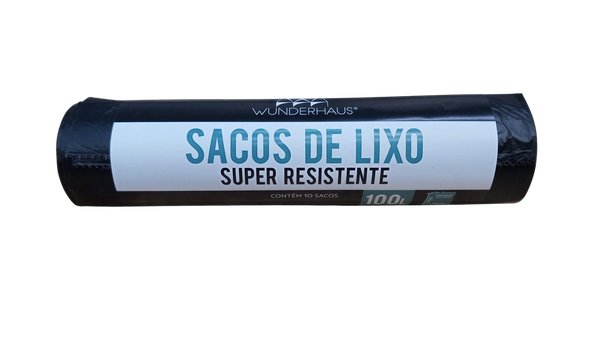 Saco De Lixo Wunderhaus 100L com 10 Unds