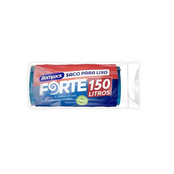 Saco para Lixo Forte Roll Azul 150l Litros com 10Unds