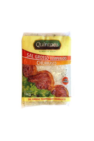 Sal Quintaes Grosso Temperado Sem Pimenta 1kg