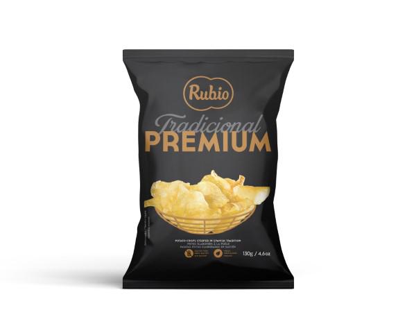 Salgadinho Chips De Batata Frita Original Rubio 130g (Importação Brasão)