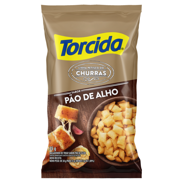 Salgadinho Elma Chips Torcida Pão De Alho 35g
