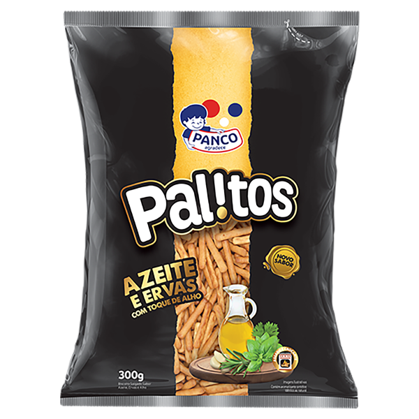 Salgadinho Palitos Panco Azeite e Ervas 300g