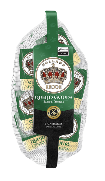 Snacks de Queijo Gouda Kroon 120g (Importado Holanda)